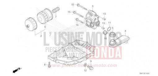 CARTER D'HUILE/POMPE A HUILE ADV750N de 2022
